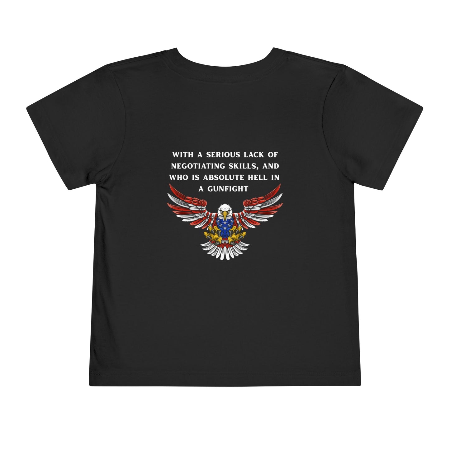 I Am Protected by a United States Soldier, Toddler Short Sleeve Tee - Military Pride, Cute Kid's Tee, Gift for Military Families, [...]