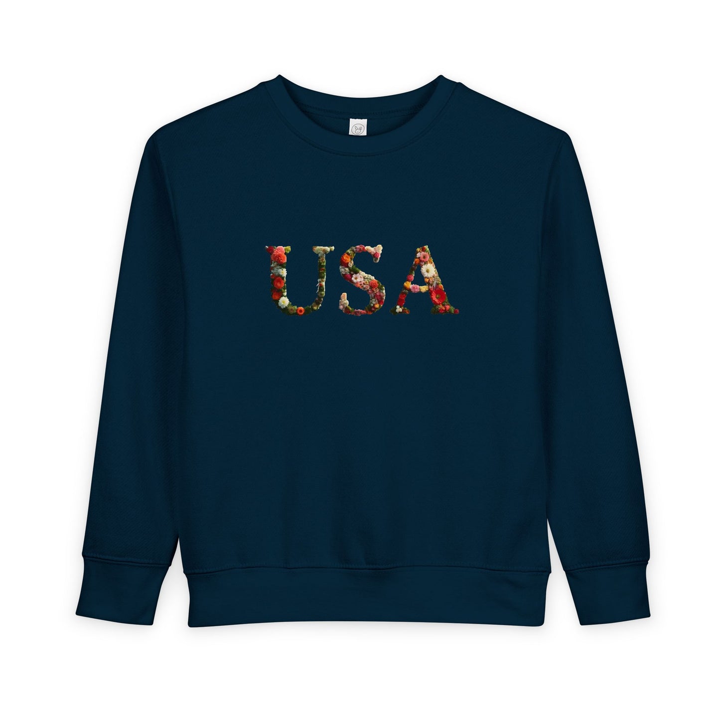 'USA' Floral Toddler Sweatshirt