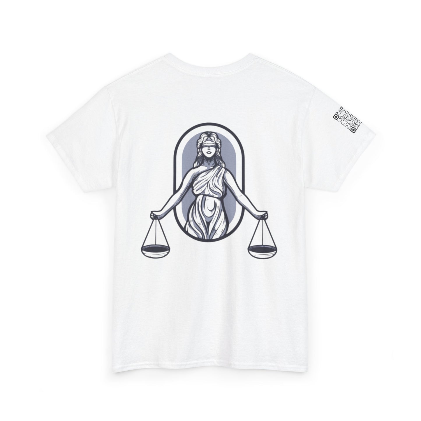 'Home Unit' with QR code Sleeve Unisex Heavy Cotton Tee, Casual Wear, Gift for Home Lovers, Everyday Comfort, Unisex Fashion, Trendy Statement Tee