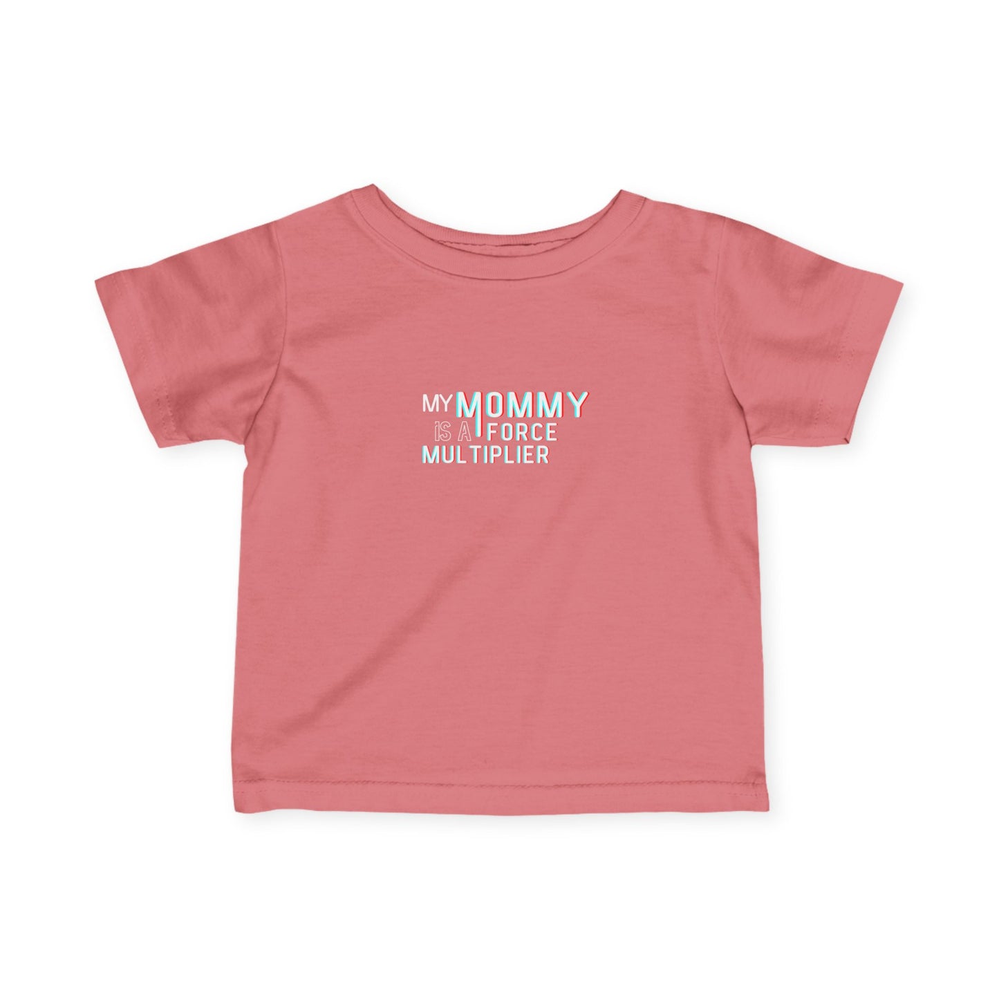 My Mommy is a Force Multiplier Playful Infant Tee | Cute Baby Shirt, Funny Toddler Outfit, Gift for New Moms, Baby Shower Present, Everyday Wear