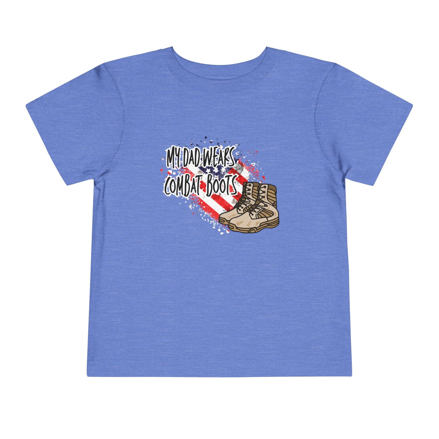 My Dad Wears Combat Boots Toddler Tee - Kids Military T-Shirt, Patriotic Gift for Toddlers, Military Family [...]
