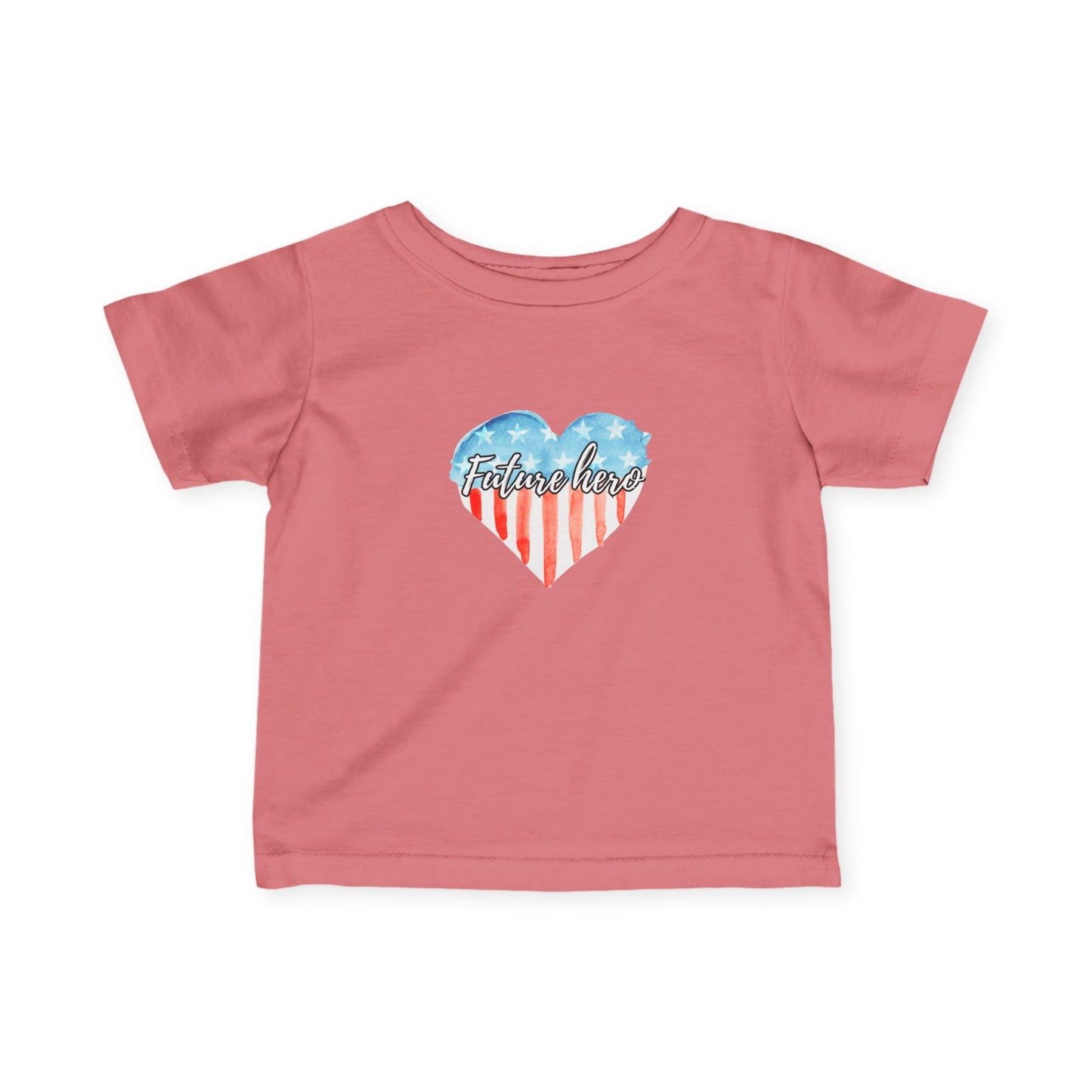 Future Hero Sweet Heart Print, Infant Summer Top, 4th of July Outfit, Toddler Independence Day Shirt, Cute Baby Wear