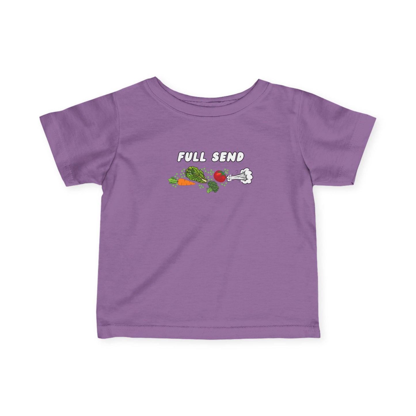 "Full Send" Infant Jersey T-Shirt, Toddler Summer Outfit, Kids Graphic Tee, Fun Baby Gift, Playful Shirt for Every Occasion