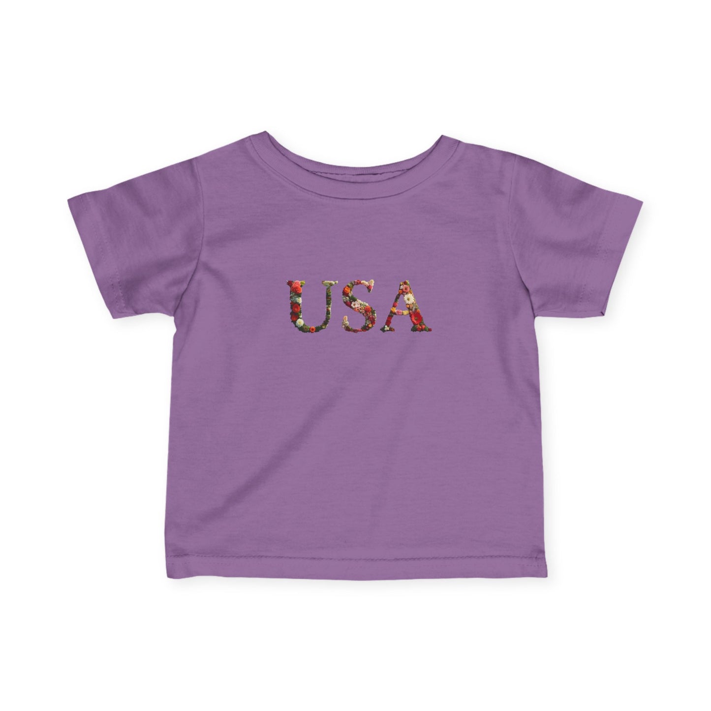 'USA' Floral Infant Tee