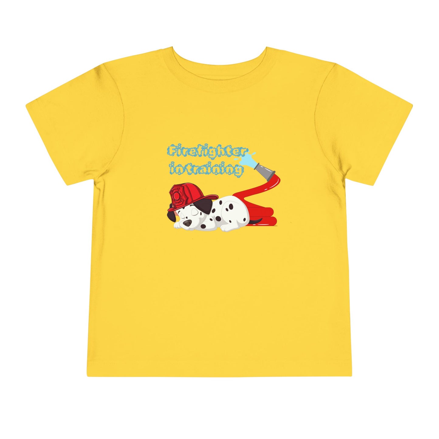'Firefighter in Training' Toddler Tee, Cute Kids Shirt, Dog Lover Gift, Birthday, Playtime, Preschool, Summer Outfit