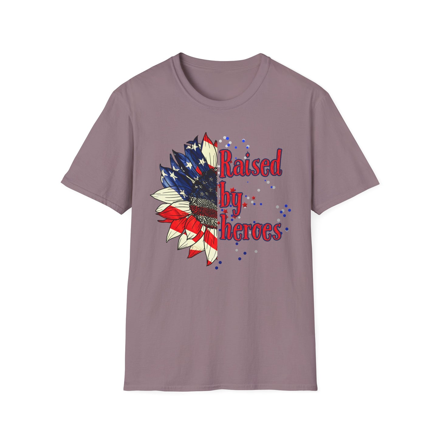 'Raised by Heroes' Unisex T-Shirt, Memorial Day Gift, Patriotic Tee, Veteran's Day Shirt, Gift for Military Families, Red White and Blue Shirt