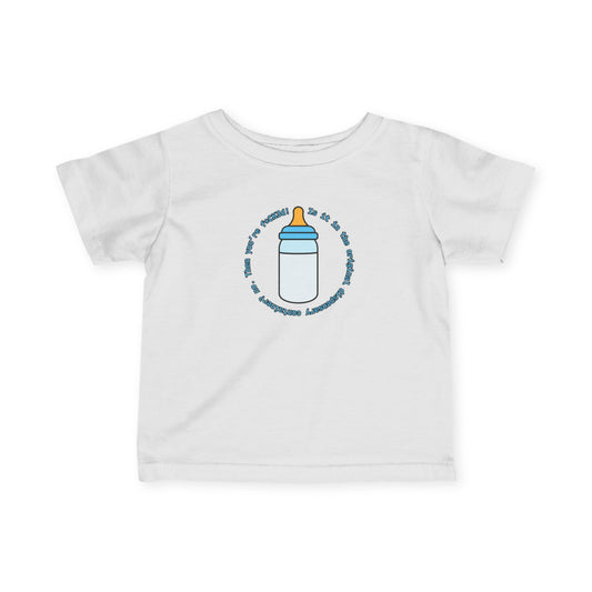'Is it in the Original Dispensary Container?" - Funny Infant Jersey Tee with Bottle Design