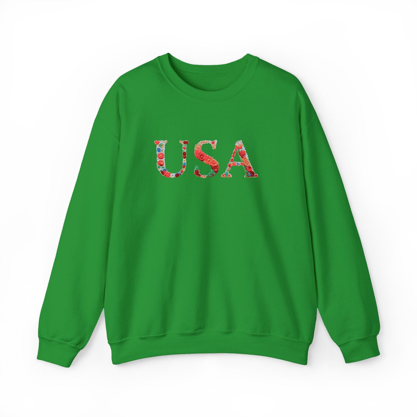 USA Floral Print Unisex Crewneck Sweatshirt, Cozy Gift for Holidays, Casual Wear, Perfect for Patriotic Celebrations, Comfortable [...]