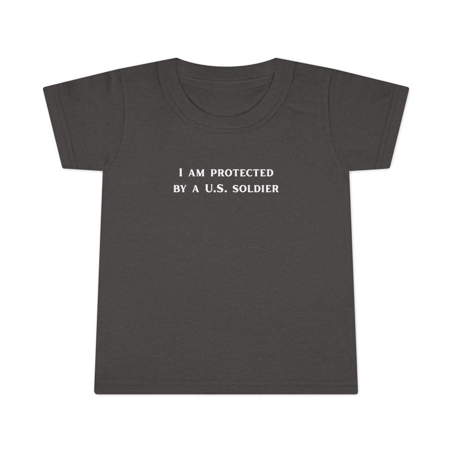 ' I Am Protected by a U.S. Soldier' Toddler T-Shirt - Patriotic Tee for Kids