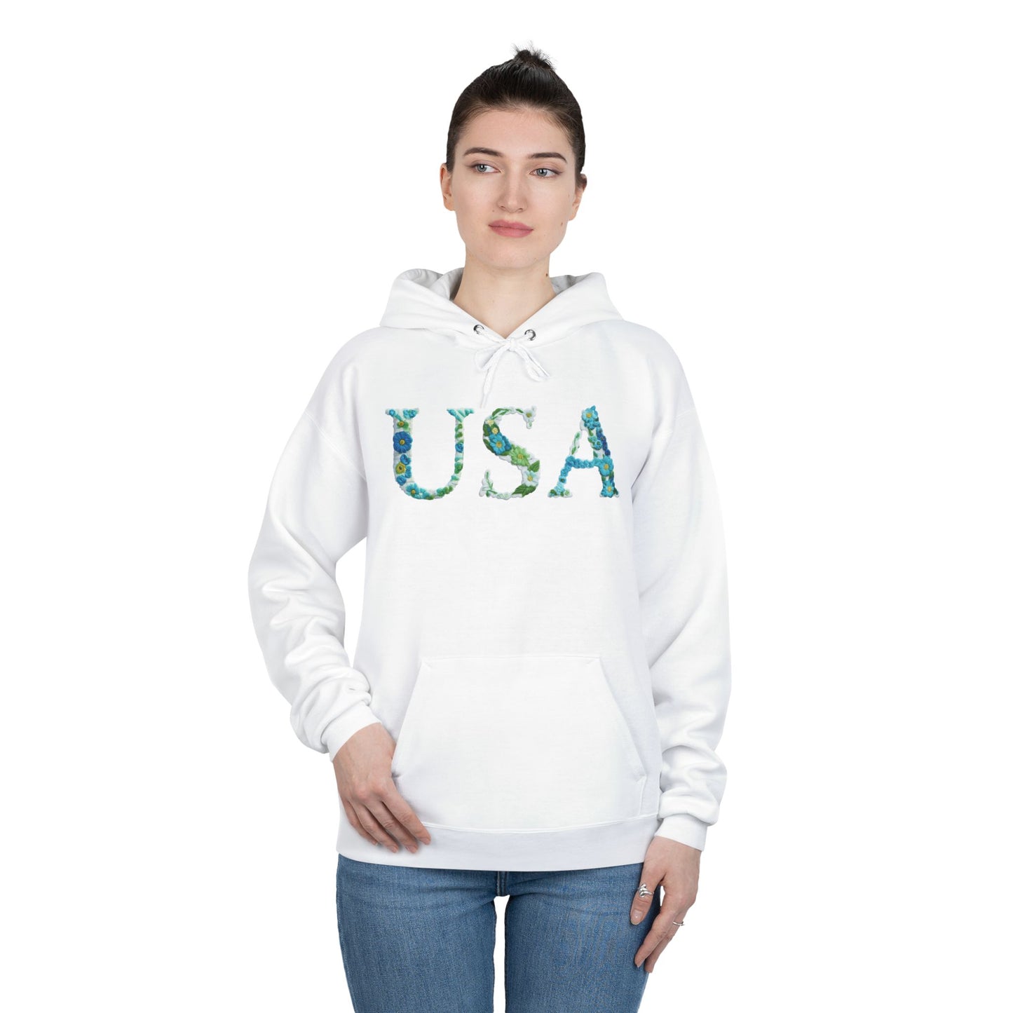 "USA" Eco-Friendly Pullover Hoodie