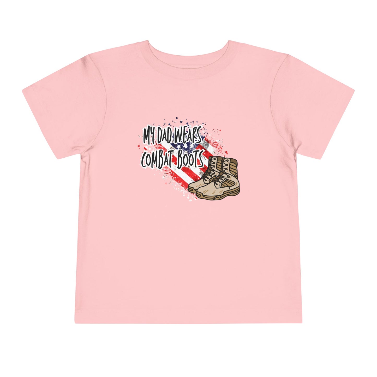 My Dad Wears Combat Boots Toddler Tee - Kids Military T-Shirt, Patriotic Gift for Toddlers, Military Family [...]