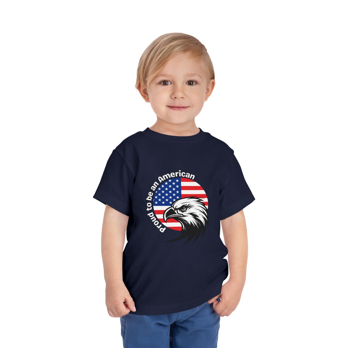 'Proud to be an American' Toddler Tee with Eagle Design