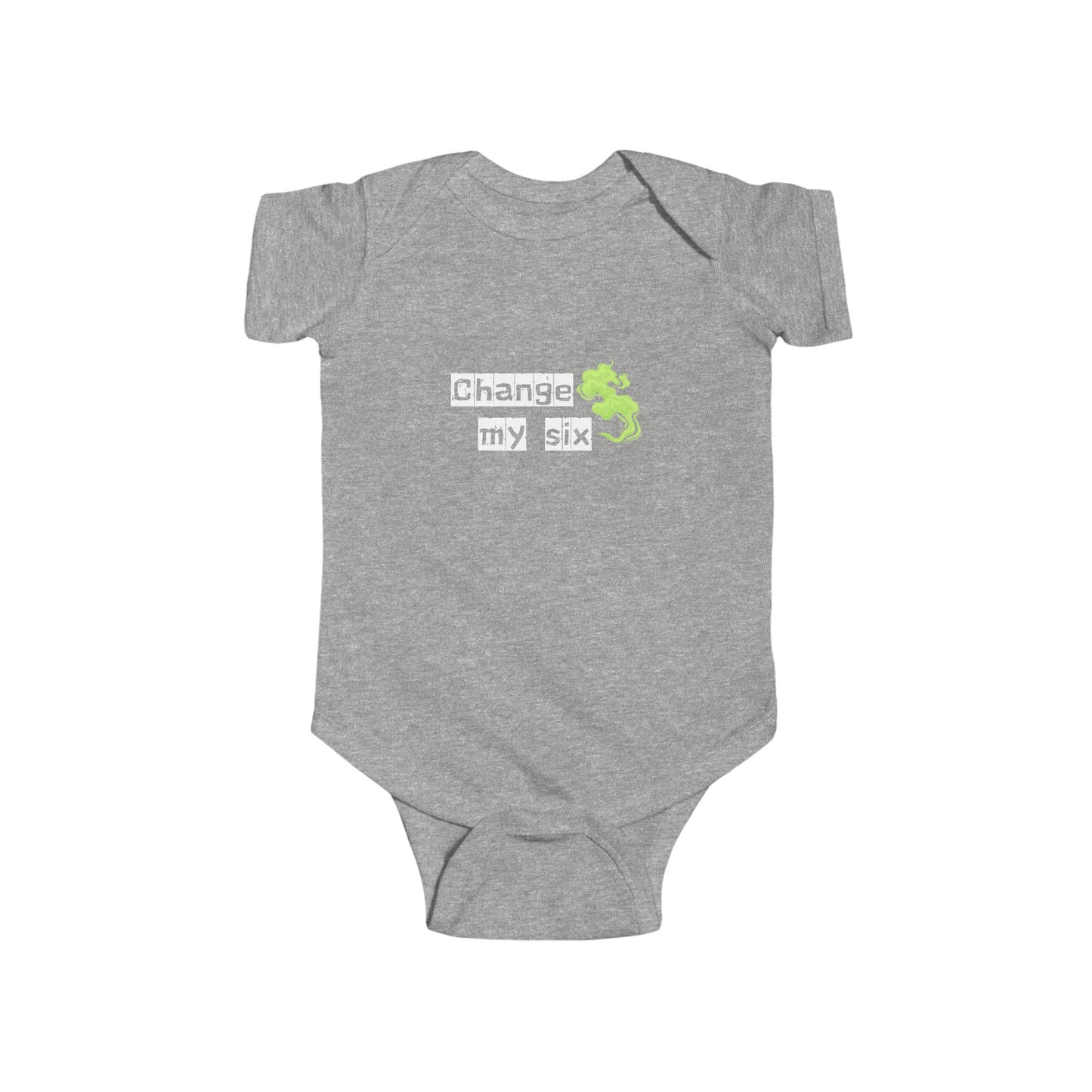 'Change my Six' Funny Infant Bodysuit, Baby Shower Gift, Cute Baby Clothes, Toddler Outfit, Change My Six Onesie