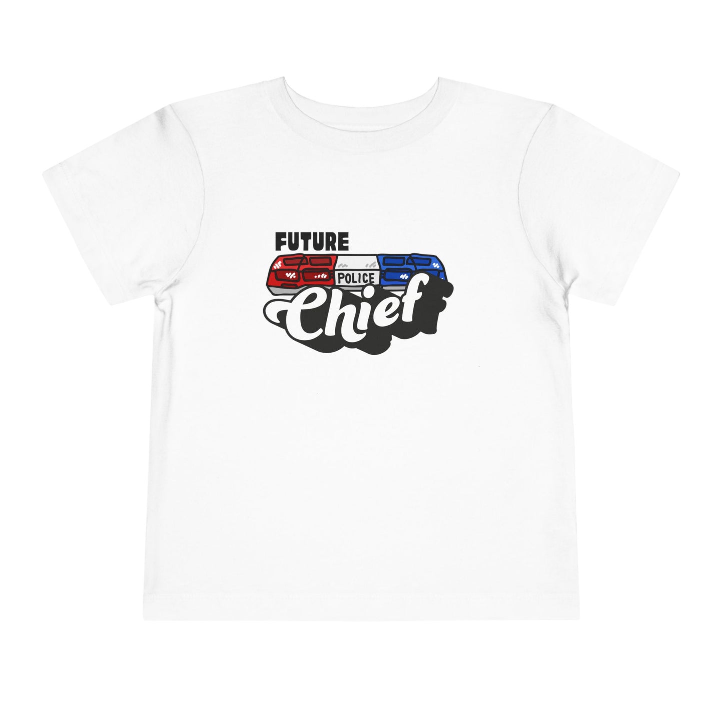'Future Police Chief' Toddler Tee, Kids Law Enforcement Shirt, Cute Police Officer Outfit, Gift for Aspiring Chief, Toddler Police Tee