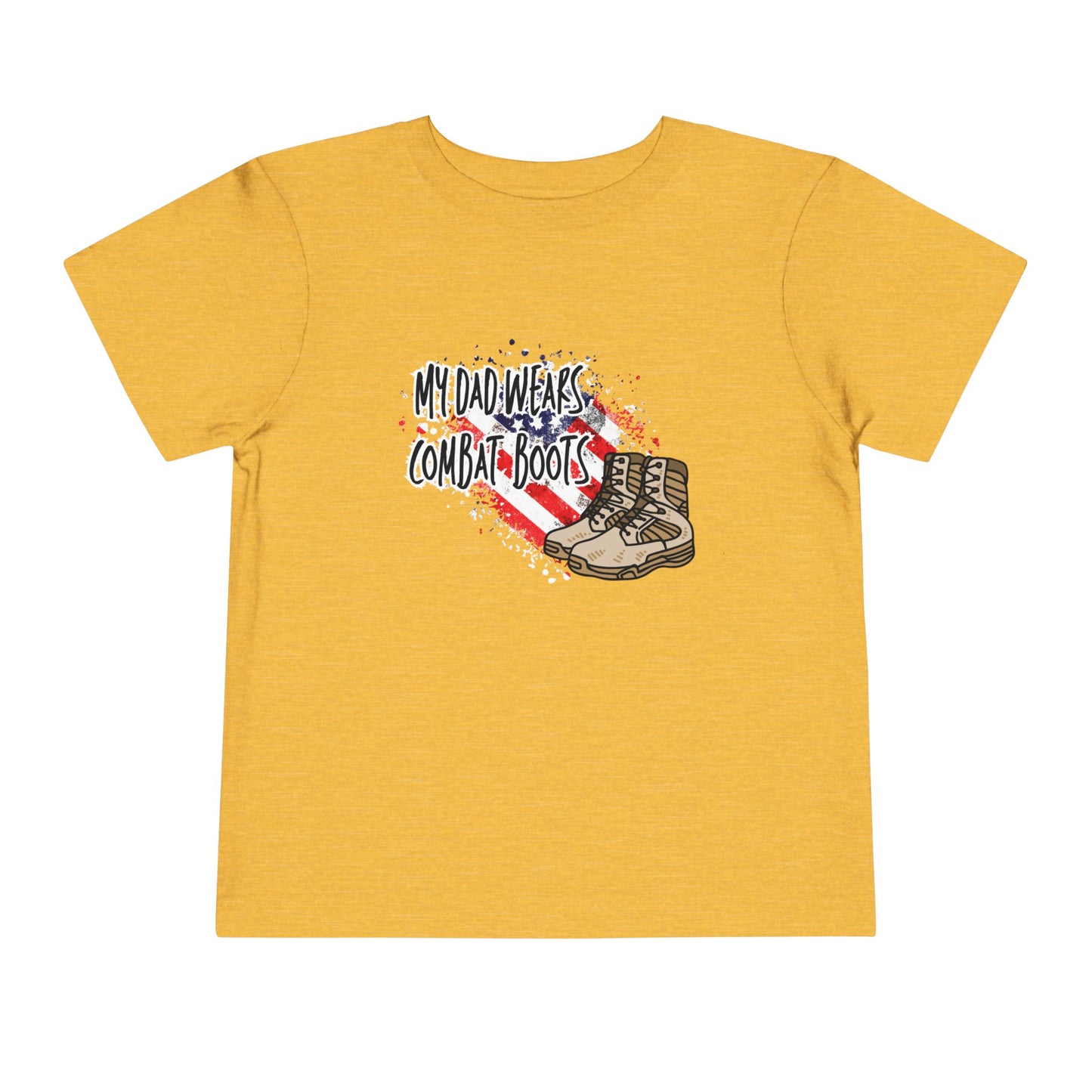 My Dad Wears Combat Boots Toddler Tee - Kids Military T-Shirt, Patriotic Gift for Toddlers, Military Family [...]