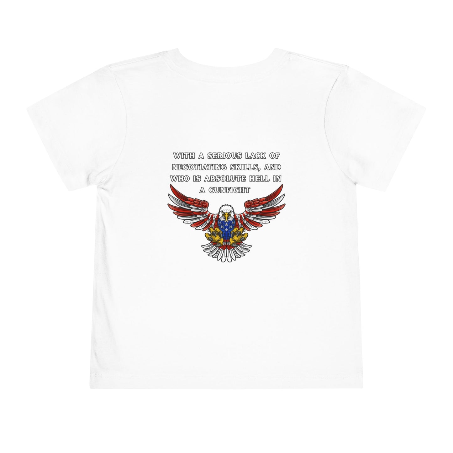 I Am Protected by a United States Soldier, Toddler Short Sleeve Tee - Military Pride, Cute Kid's Tee, Gift for Military Families, [...]