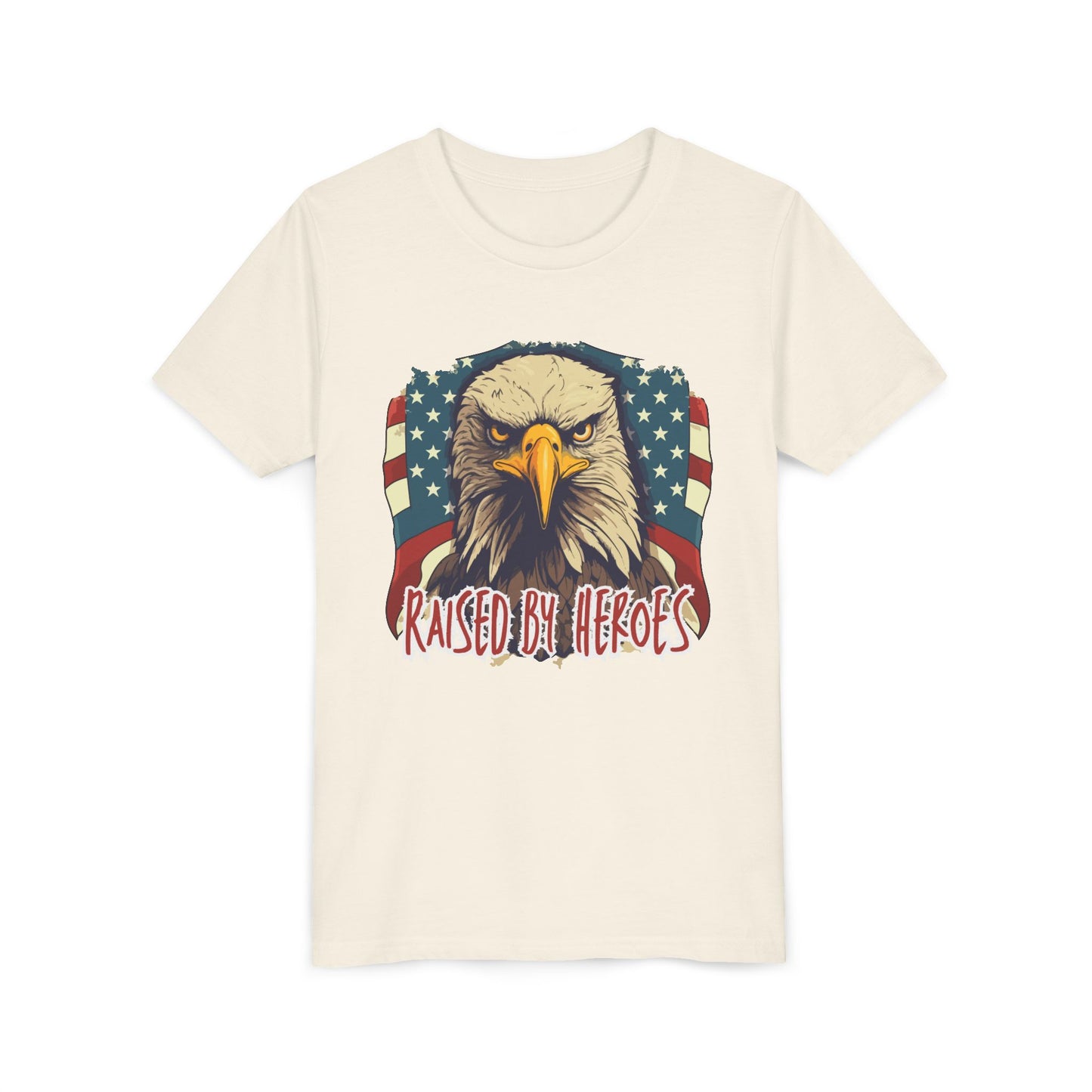 'Raised by Heroes' Youth tee - Patriotic Kids Apparel