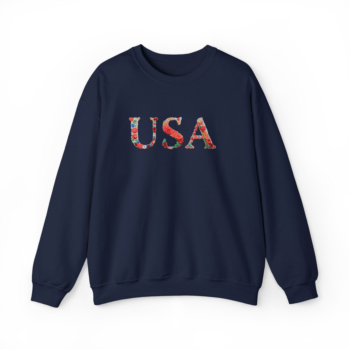 USA Floral Print Unisex Crewneck Sweatshirt, Cozy Gift for Holidays, Casual Wear, Perfect for Patriotic Celebrations, Comfortable [...]