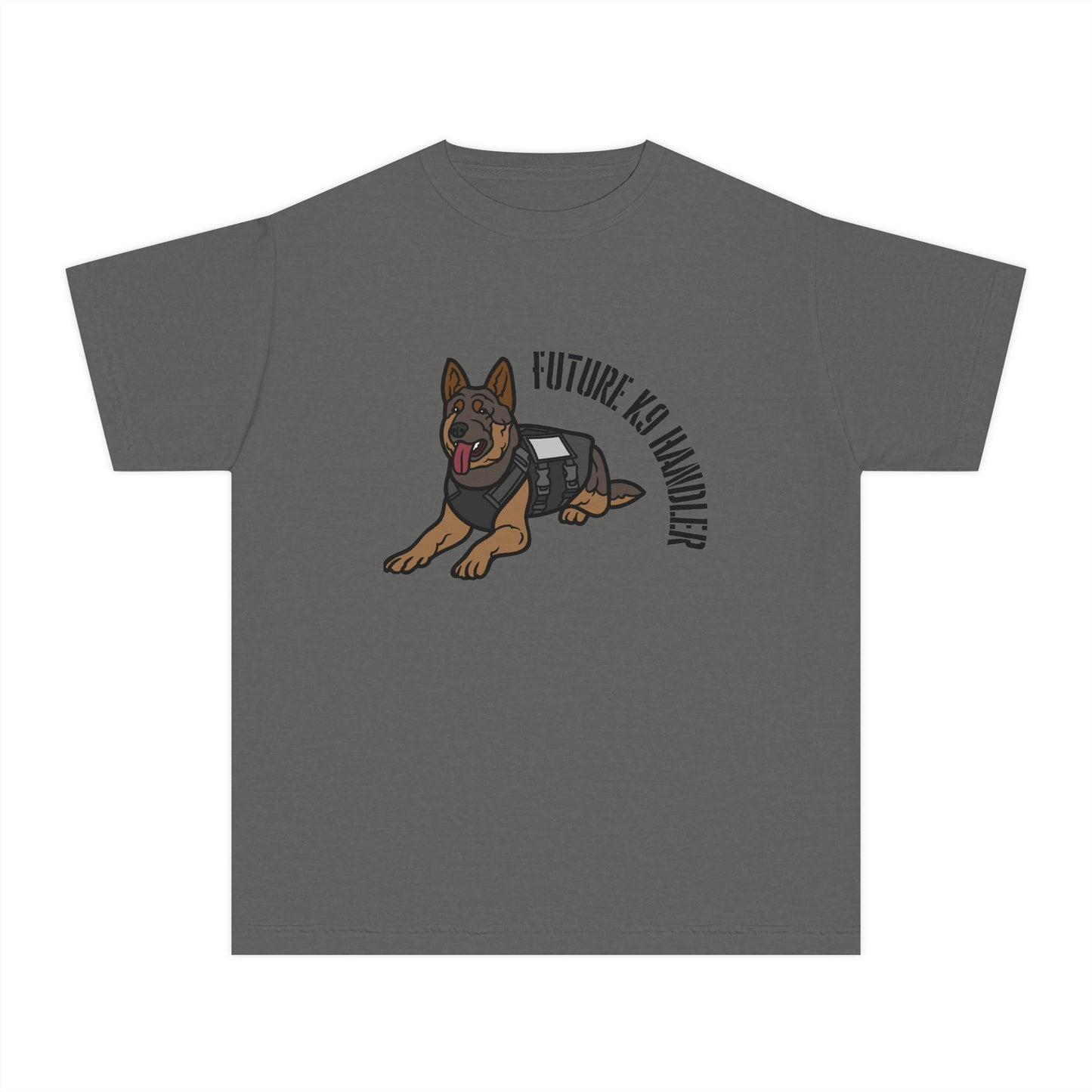 Future K9 Handler Youth Midweight T-Shirt, Dog Lover Gift, Kids Tee, Training Apparel, Animal Enthusiast Clothing