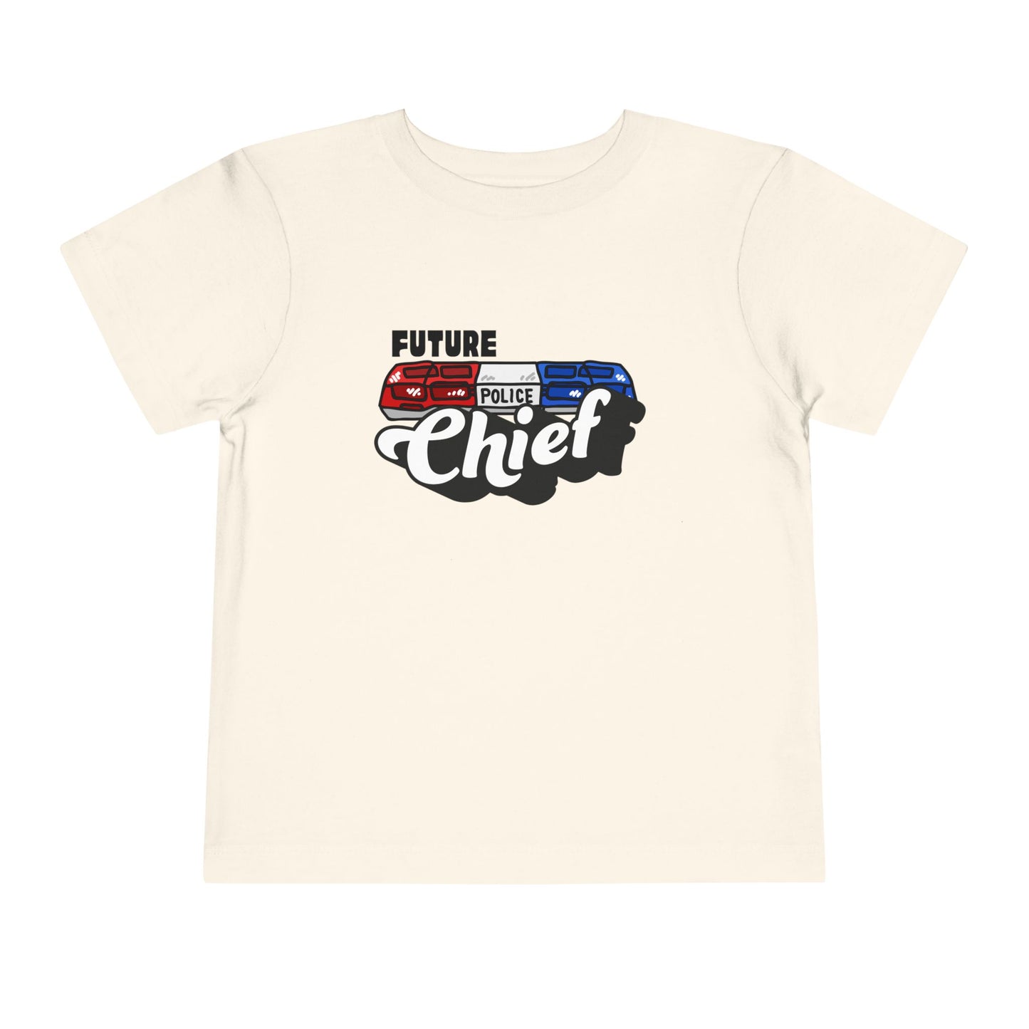 'Future Police Chief' Toddler Tee, Kids Law Enforcement Shirt, Cute Police Officer Outfit, Gift for Aspiring Chief, Toddler Police Tee