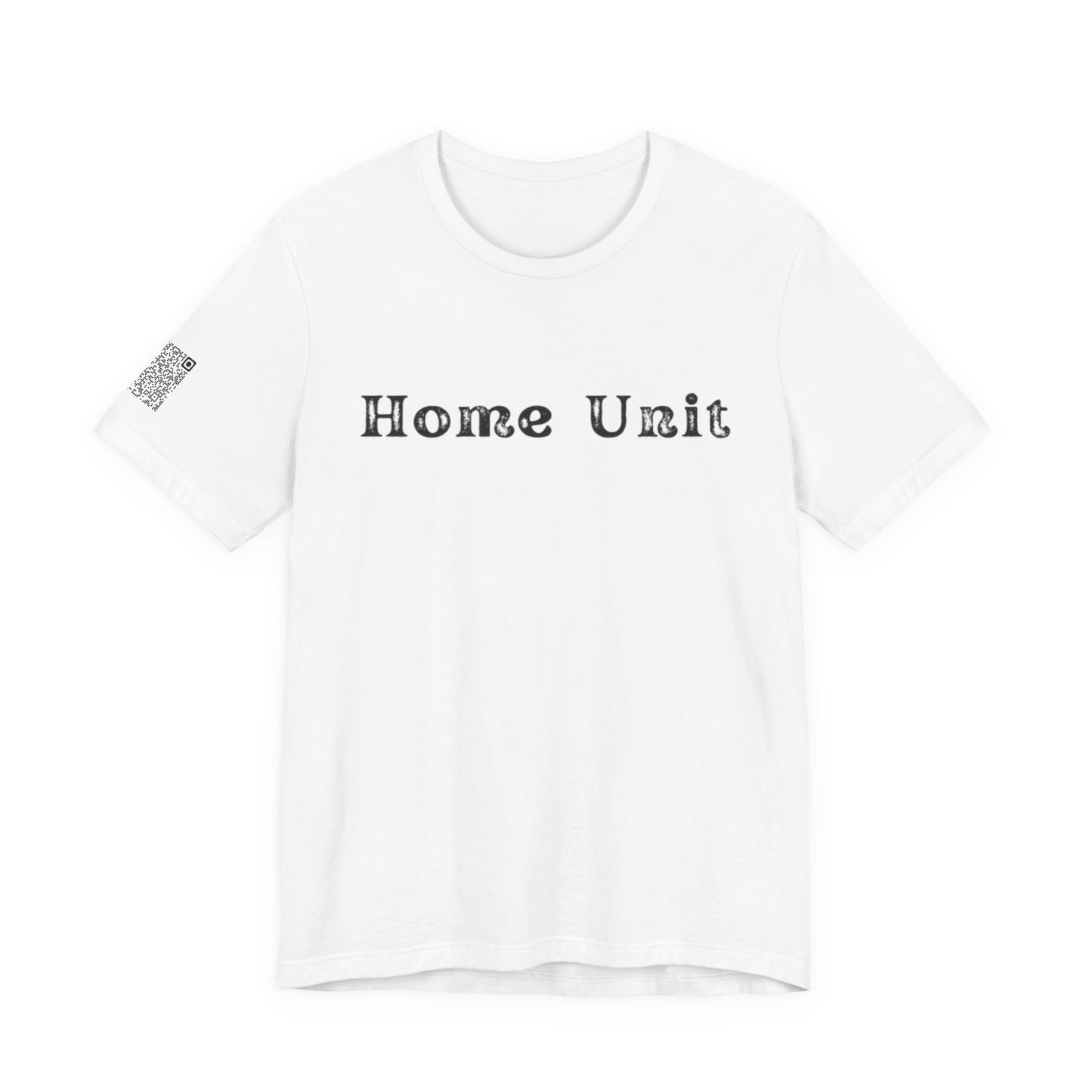 'Live for What You'd Die For' Inspiring Unisex Jersey Short Sleeve Tee, Motivational Shirt, Casual Wear with Home Unit QR code sleeve