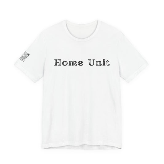 'Live for What You'd Die For' Inspiring Unisex Jersey Short Sleeve Tee, Motivational Shirt, Casual Wear with Home Unit QR code sleeve