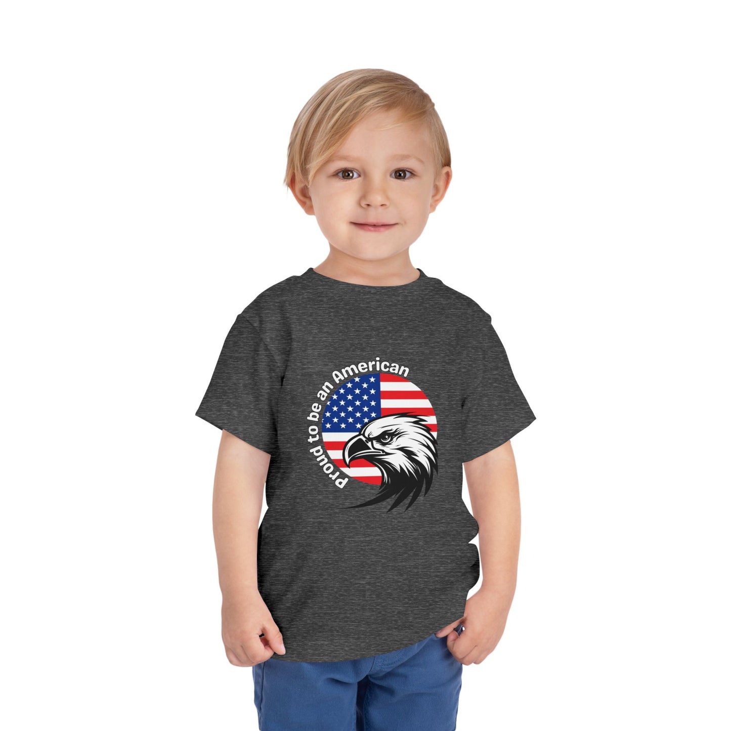 'Proud to be an American' Toddler Tee with Eagle Design