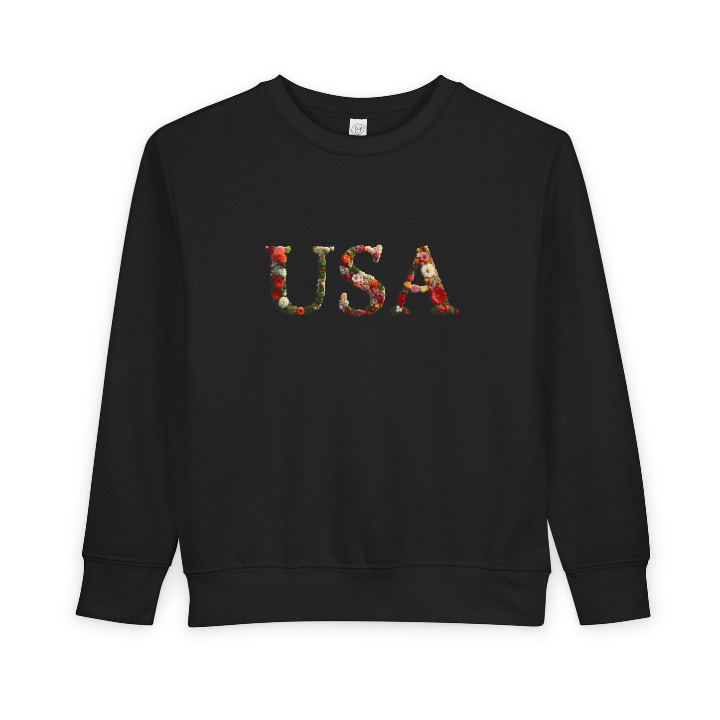 'USA' Floral Toddler Sweatshirt